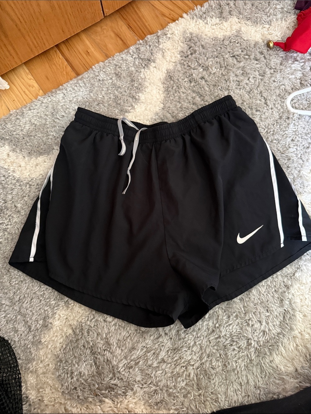 Nike Women’s Black Running Shorts with White Accents